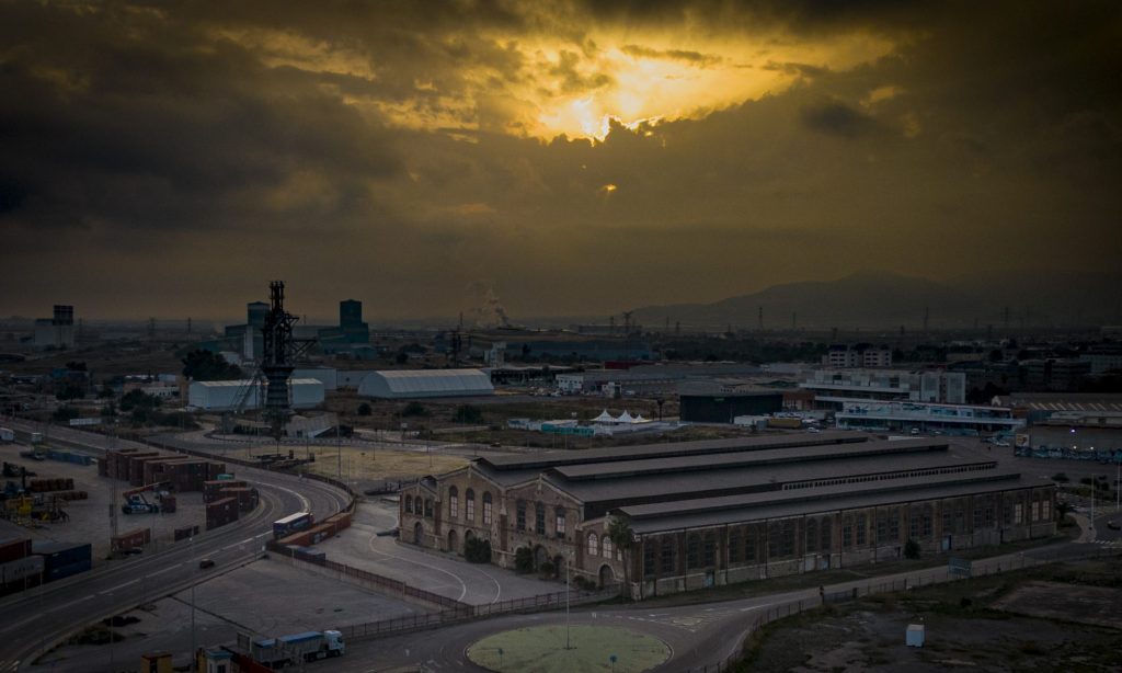 Imagen aérea con dron, Puerto de Sagunto